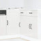 vidaXL - Spoelbakonderkast - Lucca - bewerkt - hout - hoogglans - wit