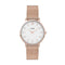 Cluse Minuit - Polshorloge - 33 mm - Roségoudkleurig/Wit