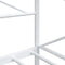 vidaXL - Slaapbank - zonder - matras - 90x200 - cm - staal - wit