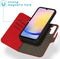 iMoshion Hoesje Geschikt voor Samsung Galaxy A25 Hoesje Met Pasjeshouder - iMoshion Uitneembare 2-in-1 Luxe Bookcase - Rood