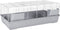 vidaXL - Dierenhok - kleine - dieren - 118x59x46 - cm - polypropeen - metaal - grijs