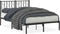 vidaXL - Bedframe - met - hoofdbord - metaal - zwart - 120x200 - cm