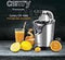 Camry CR 4006 - Citruspers - 500W - Zilver Zwart