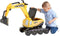 Falk Power Builder Graafmachine - 360° Roterende Cabine - 85x38x67 cm - Geel - Voor Kinderen 3-7 Jaar