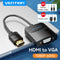 Vention HDMI Male naar Female VGA Adapter 0.15m Zwart (met audio en voedingsaansluiting)