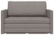 vidaXL - Hoekbankbed - 2-in-1 - Taupe - 124x71x78 - cm - Stof