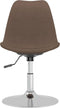 vidaXL - Eetkamerstoelen - 4 - st - draaibaar - stof - taupe