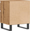 vidaXL - Nachtkastjes - 2 - st - 40x35x50cm - bewerkt - hout - artisanaal - eikenkleur