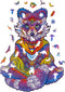 UNIDRAGON Houten Puzzel Voor Volwassenen Dier - Uitstralende Wasbeer - 105 stukjes - Small 18x24 cm