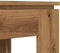 vidaXL - Eettafel - 120x60x76 - cm - bewerkt - hout - artisanaal - eikenkleur