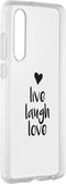 Hoesje Geschikt voor Huawei P30 Hoesje Siliconen - Design Backcover siliconen - Meerkleurig / Live Laugh Love