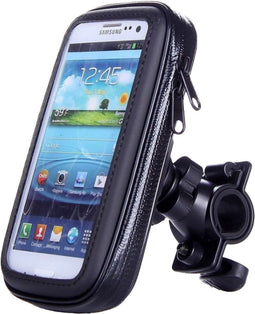 Podec Telefoonhouder Fiets - 360 Graden Rotatie - Geschikt voor Telefoons tot 7 Inch - Zwart