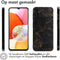 imoshion Hoesje Geschikt voor Samsung Galaxy A14 (5G) / A14 (4G) Hoesje Siliconen - imoshion Design hoesje - Meerkleurig / Black Marble