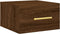 vidaXL - Nachtkastjes - 2 - st - wandgemonteerd - 35x35x20 - cm - bruin - eikenkleur