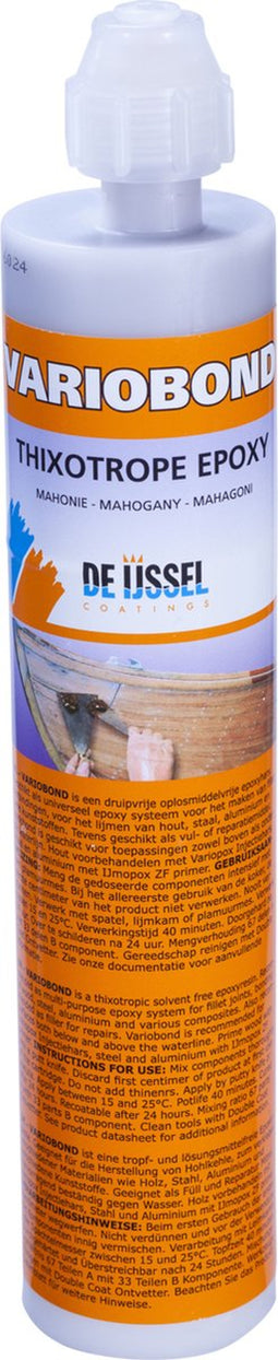 Variobond Epoxylijm - Koker 180 ml. Mahonie