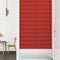 vidaXL - Wandpanelen - 12 - st - 1,08 - m² - 60x15 - cm - kunstleer - wijnrood