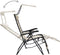 vidaXL - Terrasstoelen - 2 - st - inklapbaar - textileen - crèmekleurig