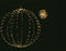 Anna's collection - Metal 60 cm 3D Ball Black With 288 Led Classic...