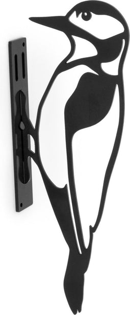 Wildbird Metal Bird Bonte Specht - Tuindecoratie - Zwart