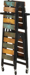 vidaXL - Keukentrolley - 87x36x81 - cm - massief - gerecycled - hout