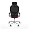 Jorquera Piqueras y Crespo 3D086G2 - Bureaustoel met hoofdsteun - Verstelbare hoogte ademend - Rood