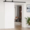 vidaXL - Schuifdeur - 80x1,8x214 - cm - massief - grenenhout - wit
