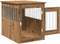 vidaXL - Hondenbench - 55x75x65 - cm - bewerkt - hout - artisanaal - eikenkleurig