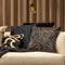 Dutch Decor Sierkussen River - Polyester - Zwart / Goud - 45x45 cm (BxD) - Raven