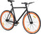 vidaXL - Fiets - met - vaste - versnelling - 700 - c - 59 - cm - zwart - en - oranje