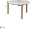 Richmond Salontafel Jael Ø76cm Wit