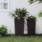 vidaXL - Plantenbak - met - uitneembare - bak - rattan-look - 21/49 - L - PP - bruin