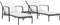 vidaXL - Ligbedden - 2 - st - met - tafel - poly - rattan - zwart