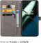 iMoshion Hoesje Geschikt voor OnePlus 11 Hoesje Met Pasjeshouder - iMoshion Mandala Bookcase - Grijs
