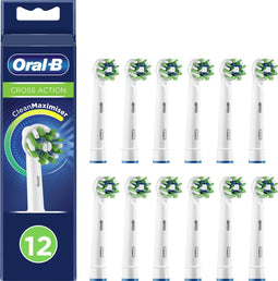 Oral-B Pro Cross Action - Opzetborstels - Met CleanMaximiser Technologie - 12 Stuks - Oral-B Pro Cross Action - Opzetborstels - Met CleanMaximiser Technologie - 12 Stuks
