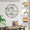 Happy Goods - Wandrek Rond - 42cm - 100% Paulownia Hout en Metaal - Zwart
