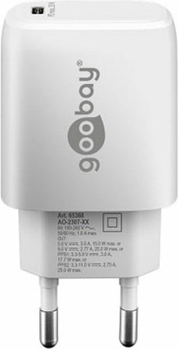 Goobay USB-C PD Snellader - 25W - Wit