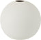 J-Line vaas Bol - keramiek - mat wit - medium - 17 cm hoog