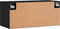 vidaXL - Wandkast - 80x36,5x35 - cm - bewerkt - hout - zwart