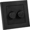 DUO Dimmer Afdekplaat | Matzwart | ION INDUSTRIES