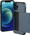 imoshion Hoesje Geschikt voor iPhone 12 Pro / 12 Hoesje - Ruimte voor 2 pasjes - imoshion Backcover met pasjeshouder - Donkerblauw