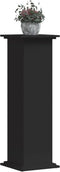 vidaXL - Plantenstandaard - 33x33x100 - cm - bewerkt - hout - zwart