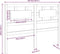 vidaXL - Hoofdbord - 165,5x4x100 - cm - massief - grenenhout - honingbruin