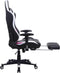 Gamestoel Tornado Relax - bureaustoel - met voetsteun - ergonomisch - zwart roze