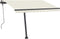 vidaXL - Luifel - vrijstaand - handmatig - uittrekbaar - 300x250 - cm - crèmekleurig