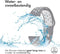 imoshion Siliconen sport bandje - Universeel 18 mm aansluiting - Grijs / Wit