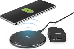 Hama QI-FC10 - Draadloze oplader - Wireless Fast Charge tot 10 W - Zwart