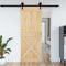vidaXL - Deur - NARVIK - 85x210 - cm - massief - grenenhout