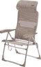 Crespo AL/206 - Strandstoel - Compact - Verstelbaar in 7 standen - Licht grijs