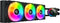 Cougar Poseidon Elite ARGB - AIO Vloeistofkoeler 360mm - UTTERIGHT Fins Design ARGB Verlichting - Zwart