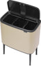 Brabantia Bo Touch Bin - Prullenbak - 3 x 11 liter - Afvalscheiding - Metallic Gold